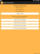 Orange Journey Planner screenshot 7