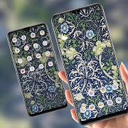 Abstract Tiled pattern flower theme syot layar 3