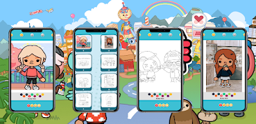 Toca Boca Coloring Book poster