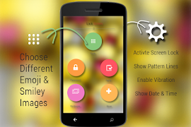 Emoji Dan Smiley Lock Screen syot layar 3