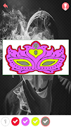 Mask Coloring Sheet capture d'écran 2