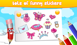 Glitter Princess Coloring Page screenshot 3