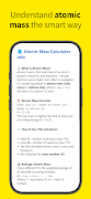 برنامه‌نما Atomic Mass Calculator عکس از صفحه