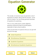 Algebra - Equation Generator скриншот 7