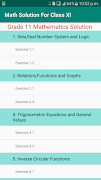 Math Solution For Grade XI captura de pantalla 2