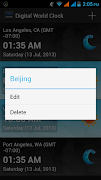Digital World Clock Widget captura de pantalla 3