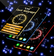 Live Clock Wallpaper اسکرین شاٹ 1
