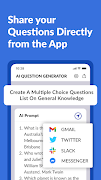 برنامه‌نما AI Question Answer Generator عکس از صفحه