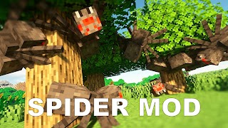 Spider Mod for Minecraft PE poster