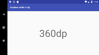 برنامه‌نما Smallest width in dip عکس از صفحه