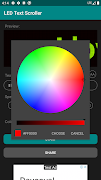 برنامه‌نما اسکرول متن LED عکس از صفحه