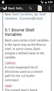 Linux  Bash Reference Manual Screenshot 1