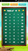 Math Tables screenshot 2