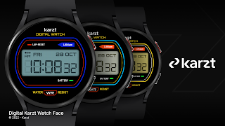 Digital karzt watch face स्क्रीनशॉट 5