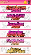 Referência de pose de anime Cartaz