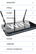 برنامه‌نما wifi router admin password list عکس از صفحه
