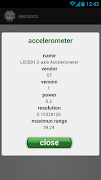 Sensor list screenshot 1