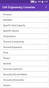 Civil Engineering Converter ภาพหน้าจอ 1
