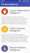 Multiple Intelligences Test captura de pantalla 4