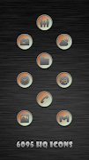 Circular Mint Rust Icons poster