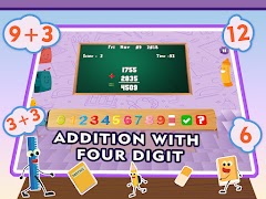 Aprenda App Math Addition Quiz captura de pantalla 3