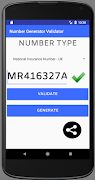 1 Schermata Number Validator Generator