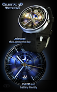 Celestial 3D Watch Face اسکرین شاٹ 1