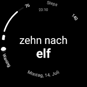 Wortuhr Affiche