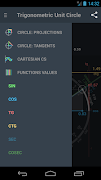 Trigonometry. Unit circle. screenshot 1