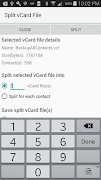 vCard Splitter ảnh chụp màn hình 4