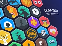 7 Schermata Hexa Icon Pack : Hexagonal