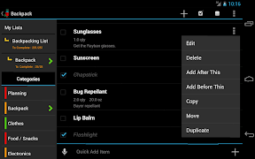 Backpack Planner syot layar 7