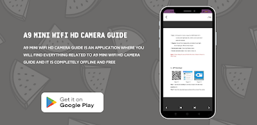 A9 Mini Wifi HD Camera Guide تصوير الشاشة 3