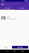 1 Schermata a Cute Call - Simple Contacts