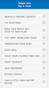 Weight Gain Tips Affiche