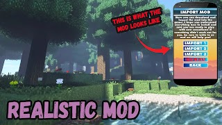 Realistic Mod For Minecraft PE постер
