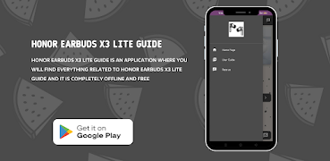 Honor Earbuds X3 Lite Guide 海報