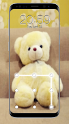 برنامه‌نما Teddy Bear Pattern Lock Screen عکس از صفحه