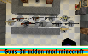 5 Schermata 3D SURVIVOR GUNS mod for MCPE