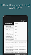 Glance Note for Simplenote screenshot 1