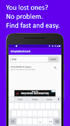برنامه‌نما SimpleBookmark bookmark easily عکس از صفحه