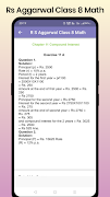 Rs Aggrawal Class 8 Math captura de pantalla 6