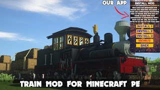 Train Vehicles in Minecraft PE capture d'écran 1