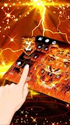 برنامه‌نما Fire Tiger Keyboard Theme عکس از صفحه