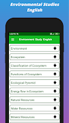 Environmental Studies Tutorial تصوير الشاشة 2