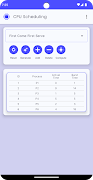 برنامه‌نما CPU Scheduling عکس از صفحه
