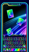 Super Neon 3D 키보드 백그라운드 포스터