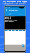 JavaScript editor: Run JS Code ภาพหน้าจอ 2