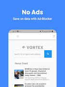 برنامه‌نما Vortex Browser: VPN & Ad-Block عکس از صفحه