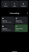 Power menu controls screenshot 2